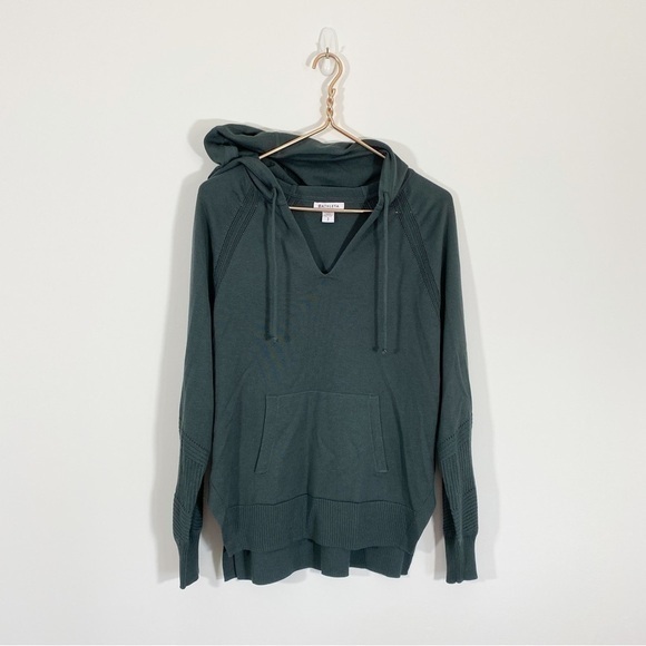 Athleta Small Green Knit‎ Hooded Sweatshirt Hoodie - Picture 2 of 10
